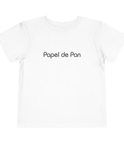 Toddler Tee “Papel de Pan” Pumpkin Sketch Back — Cute Fall Kids Shirt